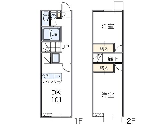 レオパレスゼストの物件間取画像